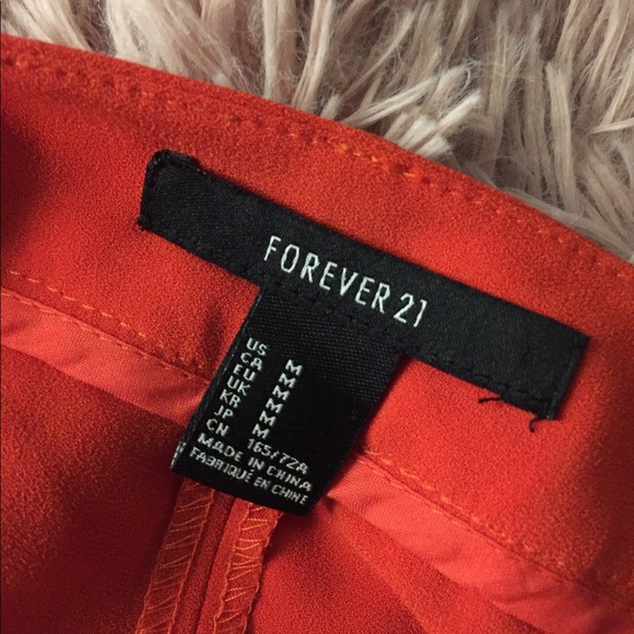 Orange / red business casual shorts. - Picture 2 of 4